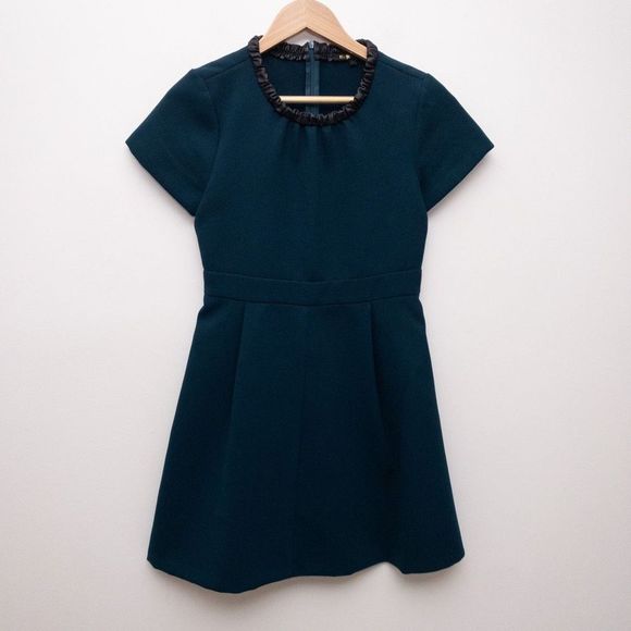 Maje Guimet Accent Collar Babydoll Dress Size Small - Picture 2 of 9